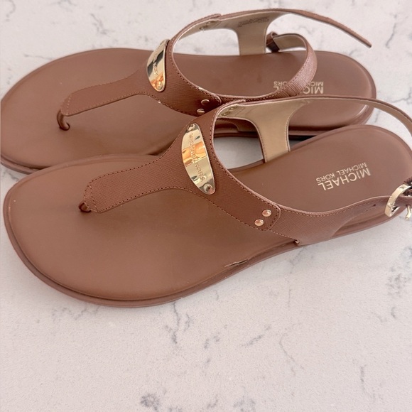 Michael Michael Kors MK Plate Thong Women's Sandals size 9M shoes - Picture 7 of 12